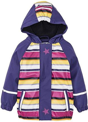 Термо куртка дождевик на флисе lupilu р.86-92. дождевик грязепруф лупилу