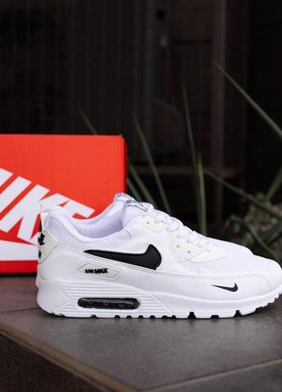 Nike air max 90 white5 фото