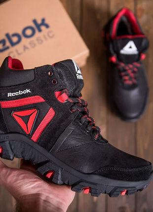 Чоловічі зимові шкіряні черевики reebok crossfit red r-04 год\w кр