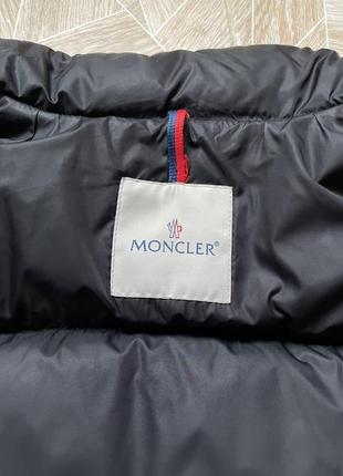 Зимняя курточка дутый пуховик vintage italy designer moncler logo down jacket lampo black8 фото