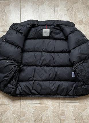 Зимняя курточка дутый пуховик vintage italy designer moncler logo down jacket lampo black5 фото