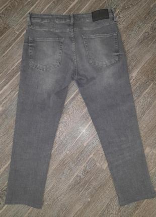 Укороченные плотные джинсы4 фото