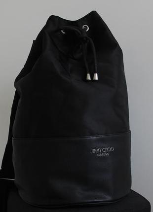 Красивый и объемный рюкзак-торба jimmy choo