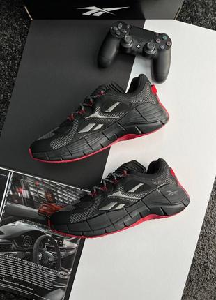 Мужские кроссовки reebok zig kinetica &lt;unk&gt; black red4 фото