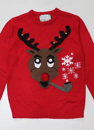 Позитивний светрик з оленем і дзвіночками від cedar wood state