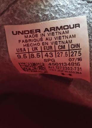 Бутси under armour 43, 27.5см8 фото