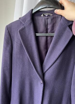 Пальто женское фиолетовое демисезонное2 фото