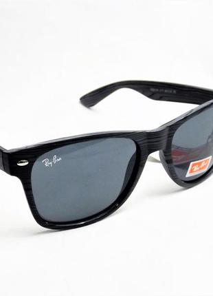 Окуляри сонцезахисні ray ban 2140 с 17сірі фактура під дерево