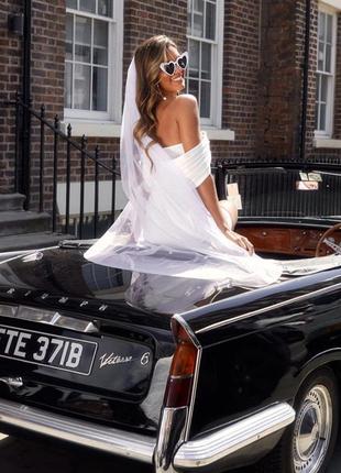 Сукня міні атласна і весільна4 фото