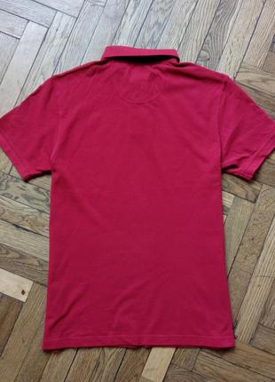 Стильное мужское поло футболка barbour biking red7 фото