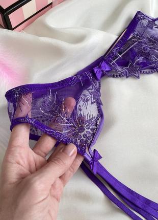 Пояс victoria’s secret оригинал фиолетовый сиреневый пояс для чулок