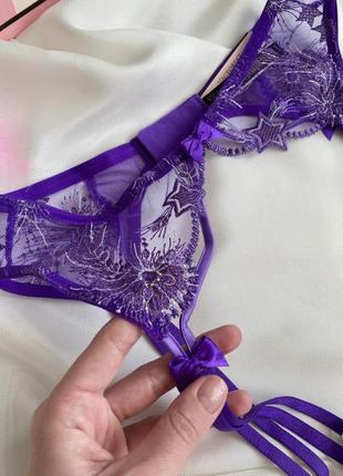 Пояс victoria’s secret оригинал фиолетовый сиреневый пояс для чулок