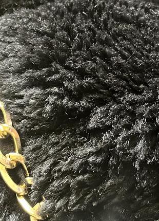 Полушубок черный с цепочкой болеро черное женское свадебное зима весна демисезонная накидка2 фото