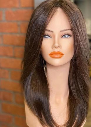 🌺натуральный парик remy wig перука шиньен волосы стрижка окрашивание4 фото