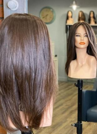 🌺натуральный парик remy wig перука шиньен волосы стрижка окрашивание3 фото