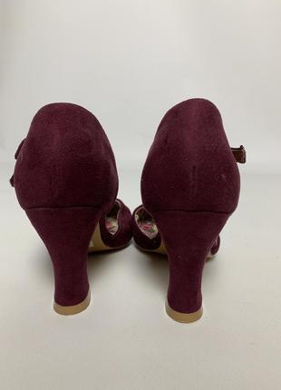 Винтажные замшевые женские туфли от joe browns6 фото