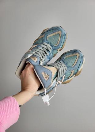 Замшевые кроссовки new balance 9060 blue7 фото