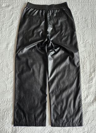 Женские широкие штаны брюки  эко кожа oui6 фото
