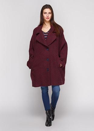 Пальто миди модная расцветка xl-2xl