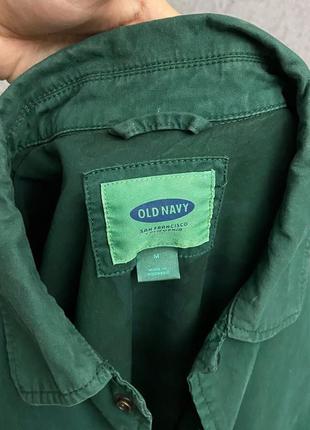 Зеленая ветровка овершот от бренда old navy5 фото