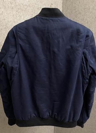 Синяя куртка бомбер от бренда asos5 фото