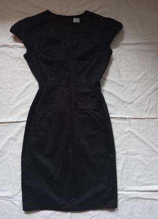 Сарафан черное классическое приталенное платье карандаш базовое черная платье карандаш