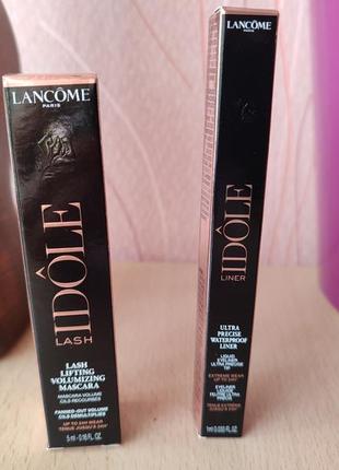 Lancome lash idole, тушь для объема и подкручивания. подводка водостойкая4 фото