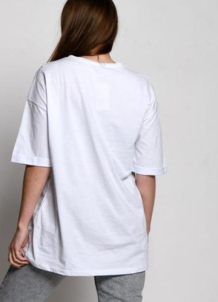 Белая футболка с вышивкой "los angeles".6 фото
