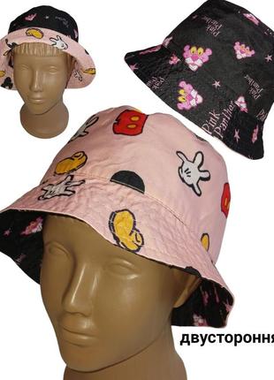 2в1 панамка двусторонняя для девочки