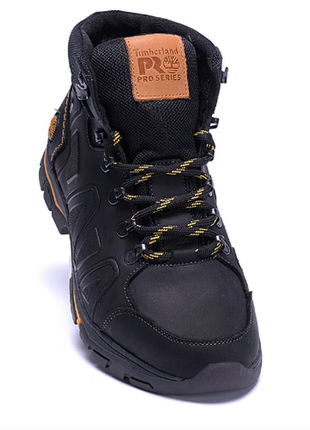 Мужские зимние кожаные ботинки timderland black  аnd т126 -1 черн