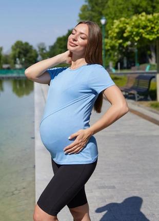 👑vip👑 футболка для вагітних і годуючих матусь віскоза футболка з віскози2 фото