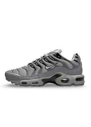 Мужские кроссовки nike air max plus серые текстиль найк аир макс плюс осенние весенние 42-26.5 (b)1 фото