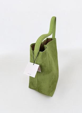 The row tote bag green сумка шопер7 фото