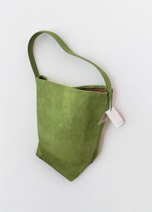 The row tote bag green сумка шопер4 фото