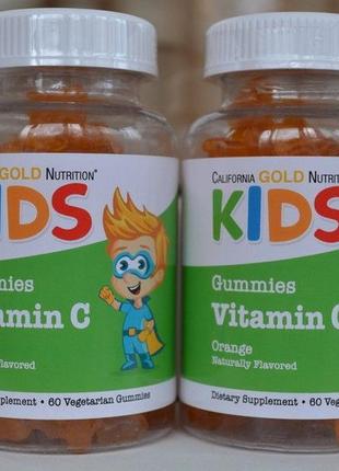 Вітамін с для дітей, сша, апельсиновий смак, аскорбінова кислота, 60 шт2 фото