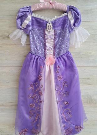 Карнавальное платье рапунцель принцессы disney 7-8-9л5 фото