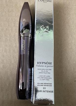 Lancome hypnose volume-a-porter mascara туш для надання об'єму віям, 01 noir intense