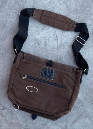 Dark dudes y2k vintage messenger crossbody shoulder bag grunge/japanese style/00s3 фото