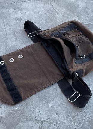 Dark dudes y2k vintage messenger crossbody shoulder bag grunge/japanese style/00s4 фото