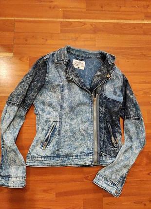 Джинсовая кууртка пиджак косуха