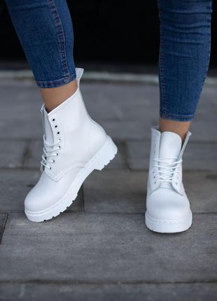 Женские ботинки dr.martens 1460 mono white