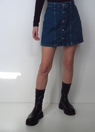 Плотная  джинсовая юбка tally weijl2 фото