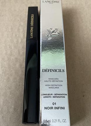 Lancome definicils mascara тушь для ресниц, noir infini