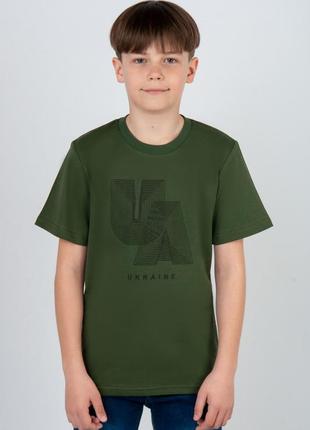 Патриотическая футболка для мальчиков подростков, подростковая футболка с патриотическим принтом vicaine, ua5 фото