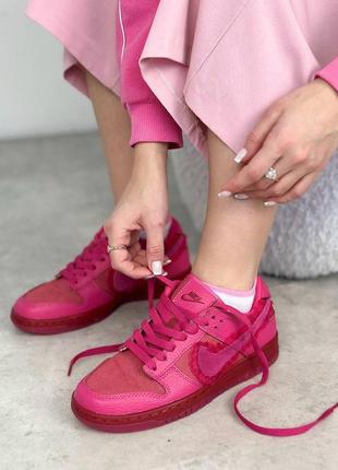 Жіночі кросівки  nike dunk low  pink