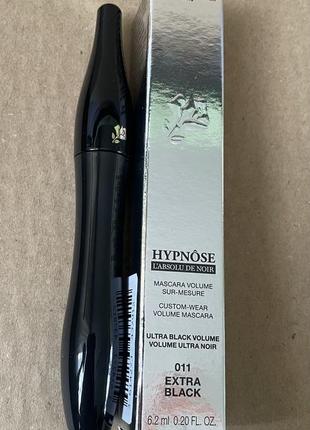 Lancome hypnωse l'absolu de noir объемная тушь для ресниц экстра-черного цвета, 011 extra black