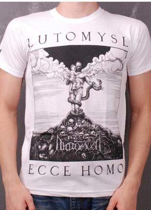 Лютомысл lutomysl  ecce homo 100 натуральный хлопок футболка с коротким рукавом павло шишковский житомир принт