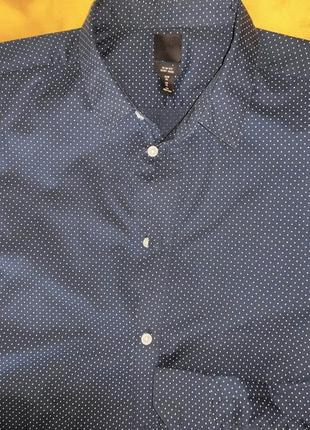Стильная нарядная деловая новая сток рубашка-рубашка бренд.h&amp;m.хл5 фото