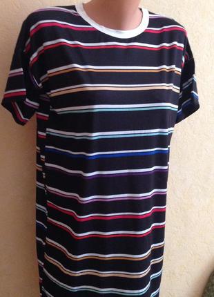 Видовжена смугаста футболка-розмір-8-10