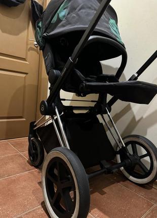 Коляска cybex priam platinum 2в1 люлька та прогулянковий блок3 фото